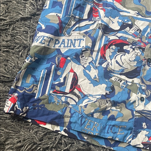 Iceberg Blue and Red 2 Piece set shirt and shorts size XL - Picture 7 of 15